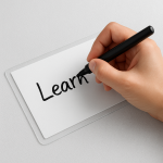 بطاقات كتابة كلمات برنامج القراءة قابل للمسح - A5