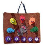 نشاط تطابق الألوان والأرقام - فيلي الصغير والبالونات والزهور